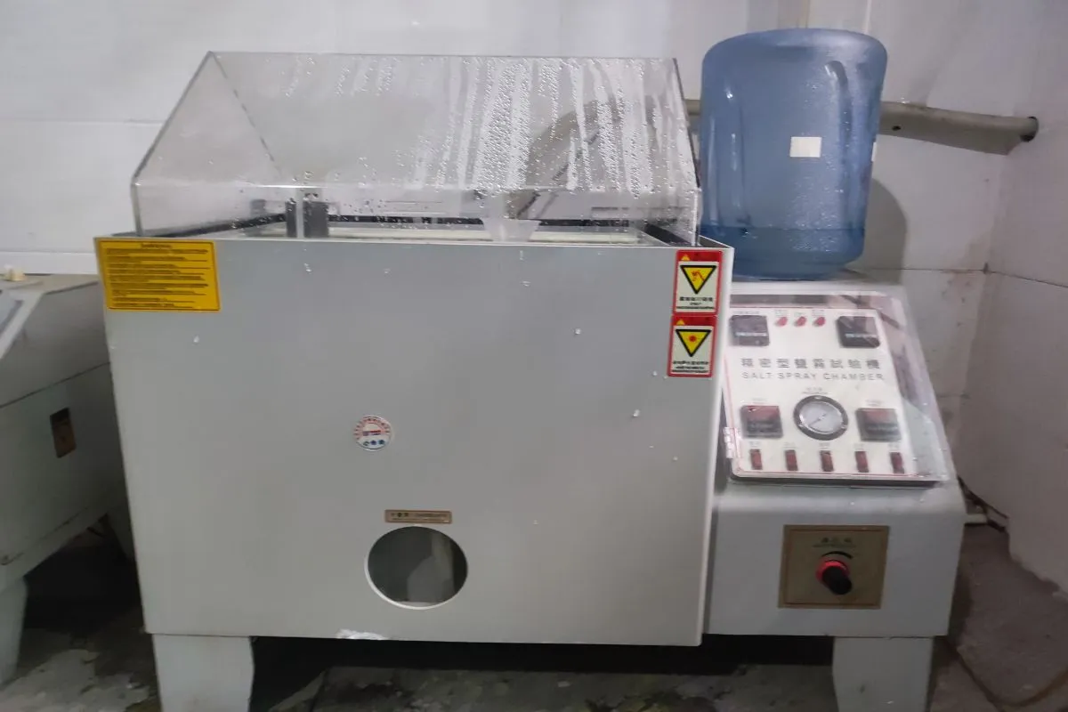 Salt spray testing
