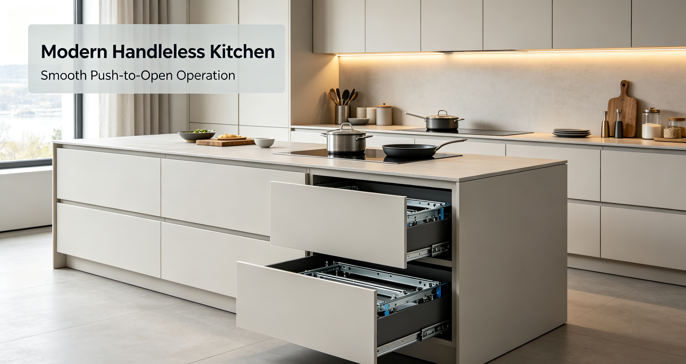 custom push to open drawer slides manufacturer
